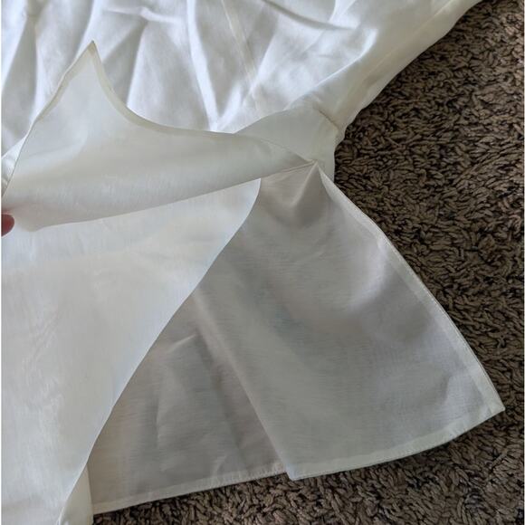 NWOT COS Cream Kimono Long Sleeve Blouse Top with Slits, size 2 - Picture 5 of 9